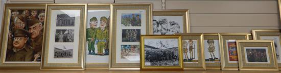 Dads Army, a group photograph signed by seven members of the cast and a collection of Dads Army-related memorabilia,